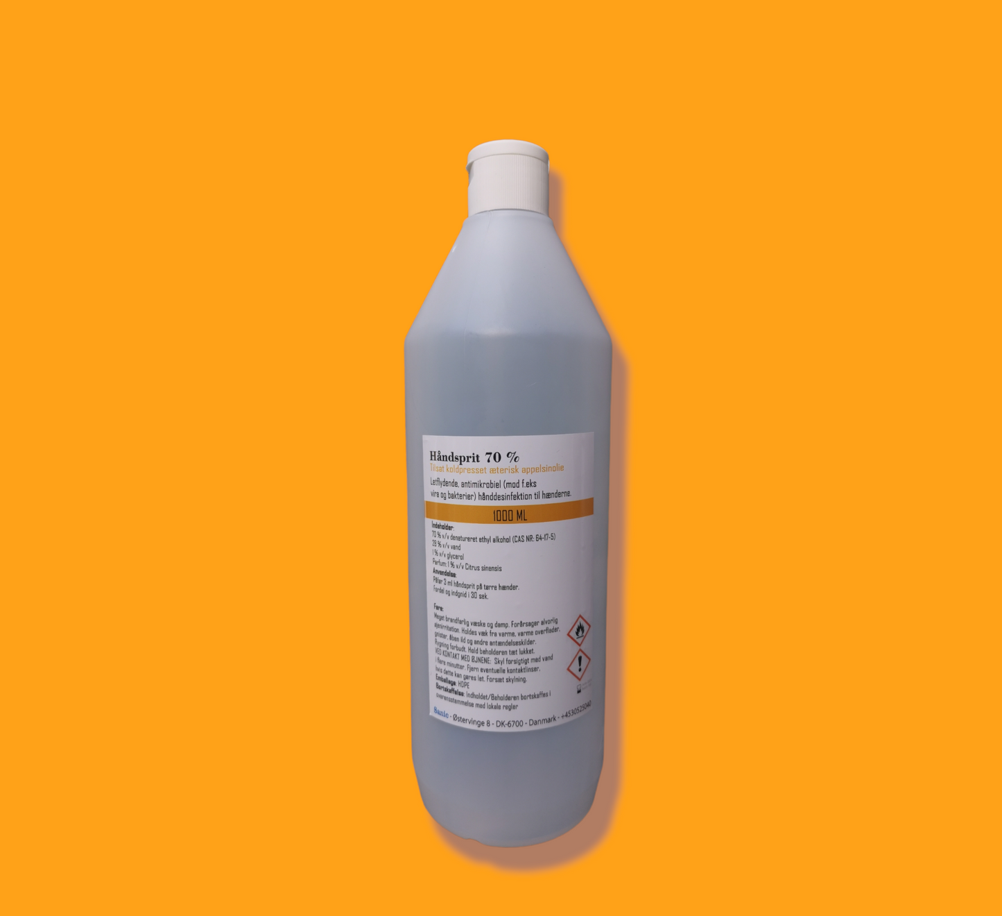 1 liter håndsprit Appelsin