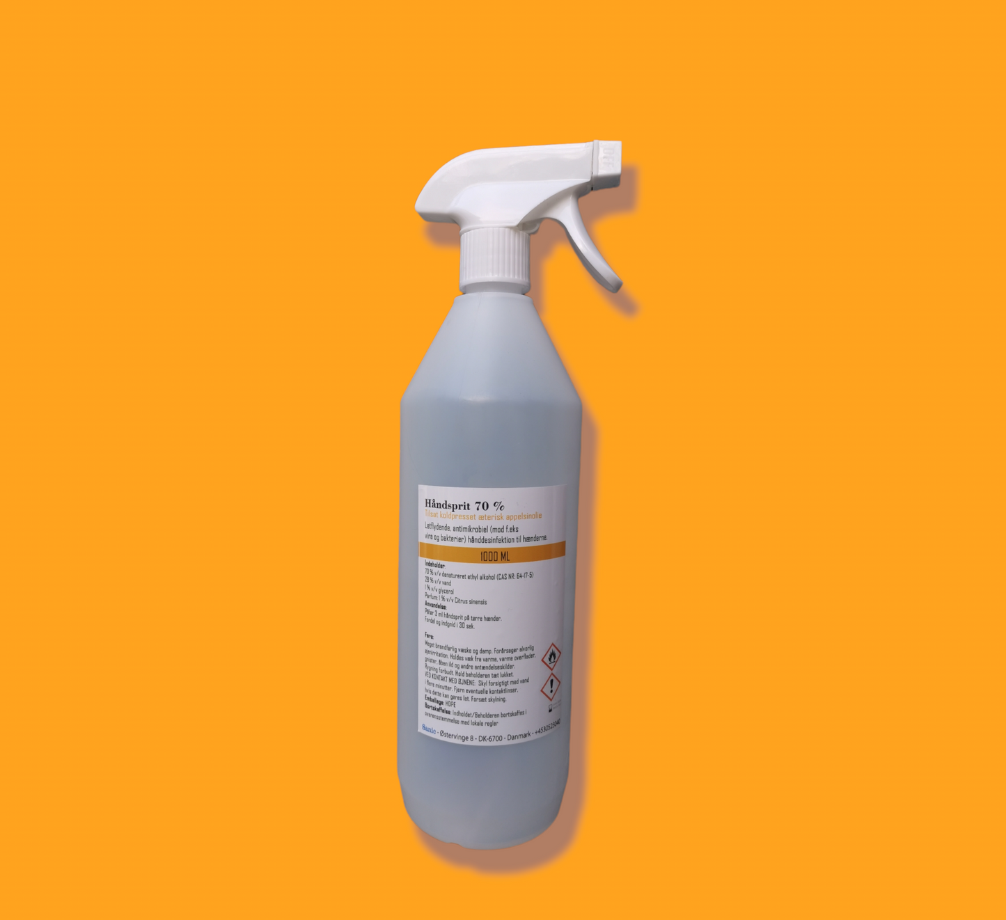 1 liter håndsprit Appelsin