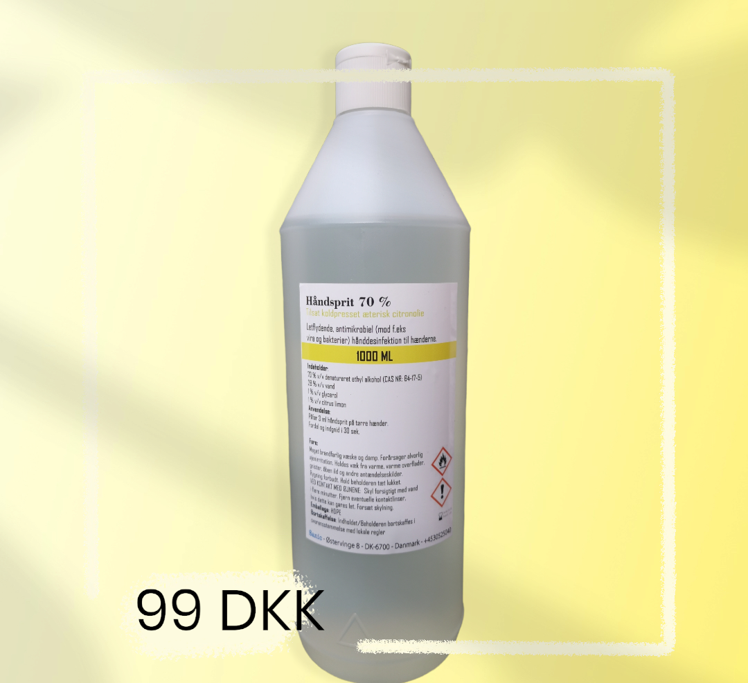 1 liter håndsprit Citron