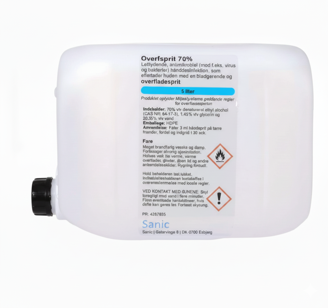 Overfladedesinfektion 70% Ethanol – Flere varianter